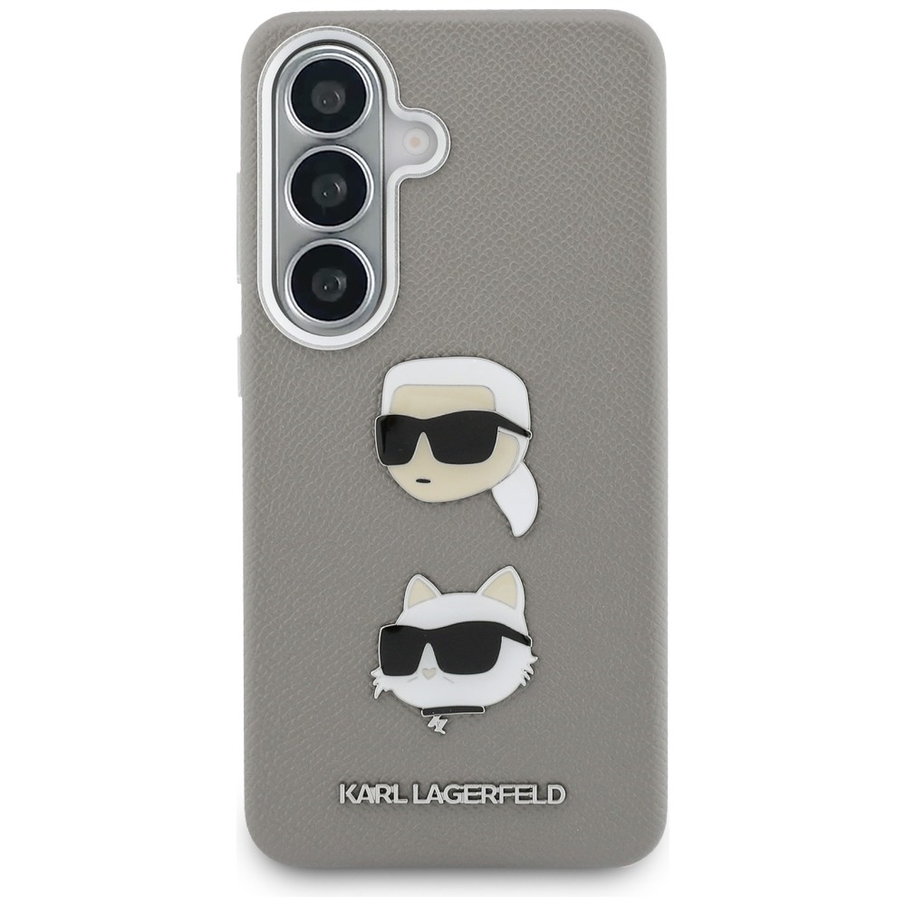 Karl Lagerfeld case Saffiano Double Heads Metal for Samsung Galaxy S26 silver - Image 3