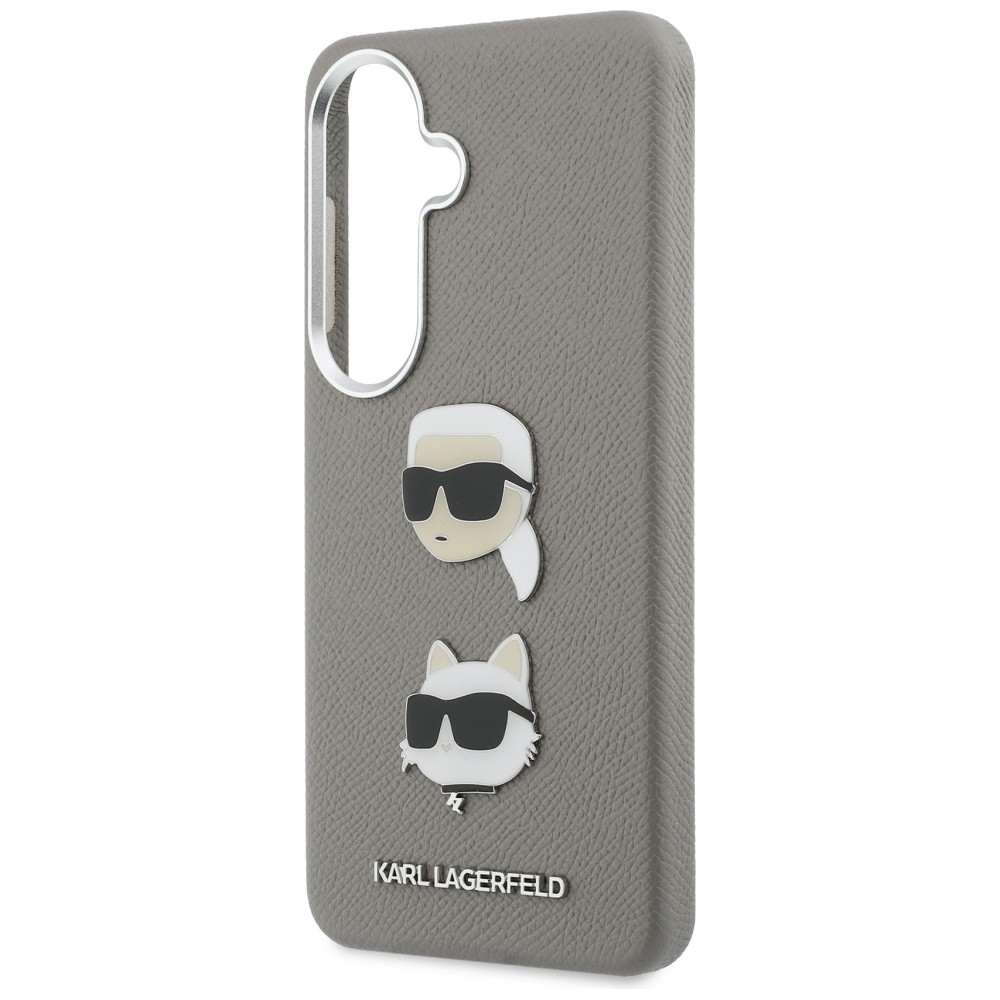 Karl Lagerfeld case Saffiano Double Heads Metal for Samsung Galaxy S26 silver - Image 6
