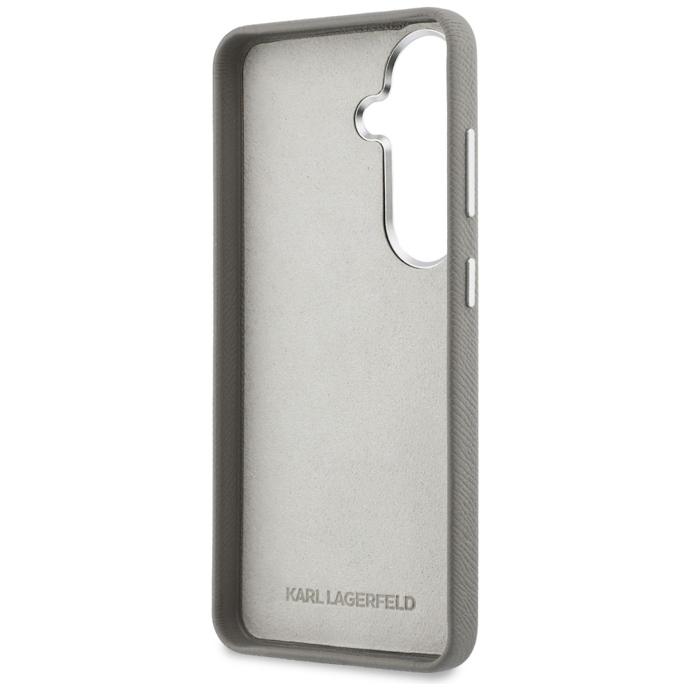Karl Lagerfeld case Saffiano Double Heads Metal for Samsung Galaxy S26 silver - Image 7