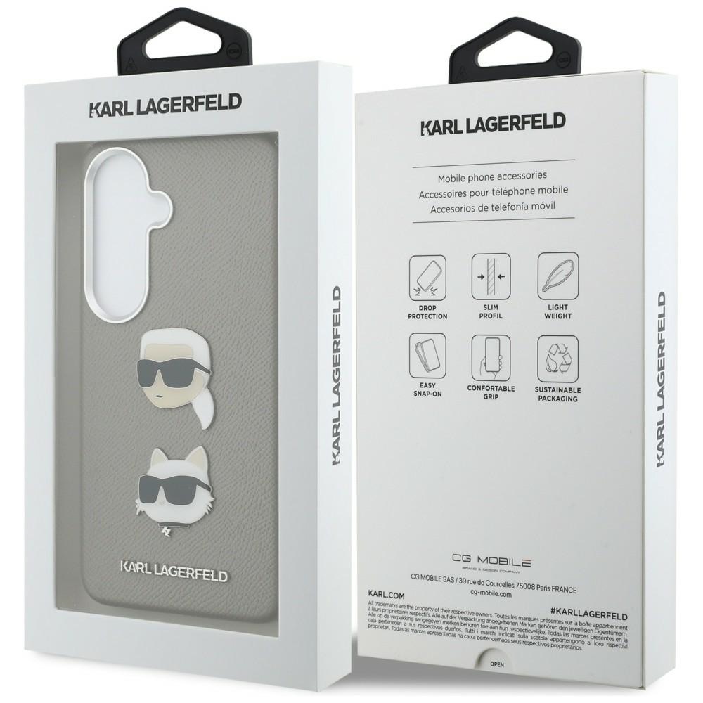 Karl Lagerfeld case Saffiano Double Heads Metal for Samsung Galaxy S26 silver - Image 8