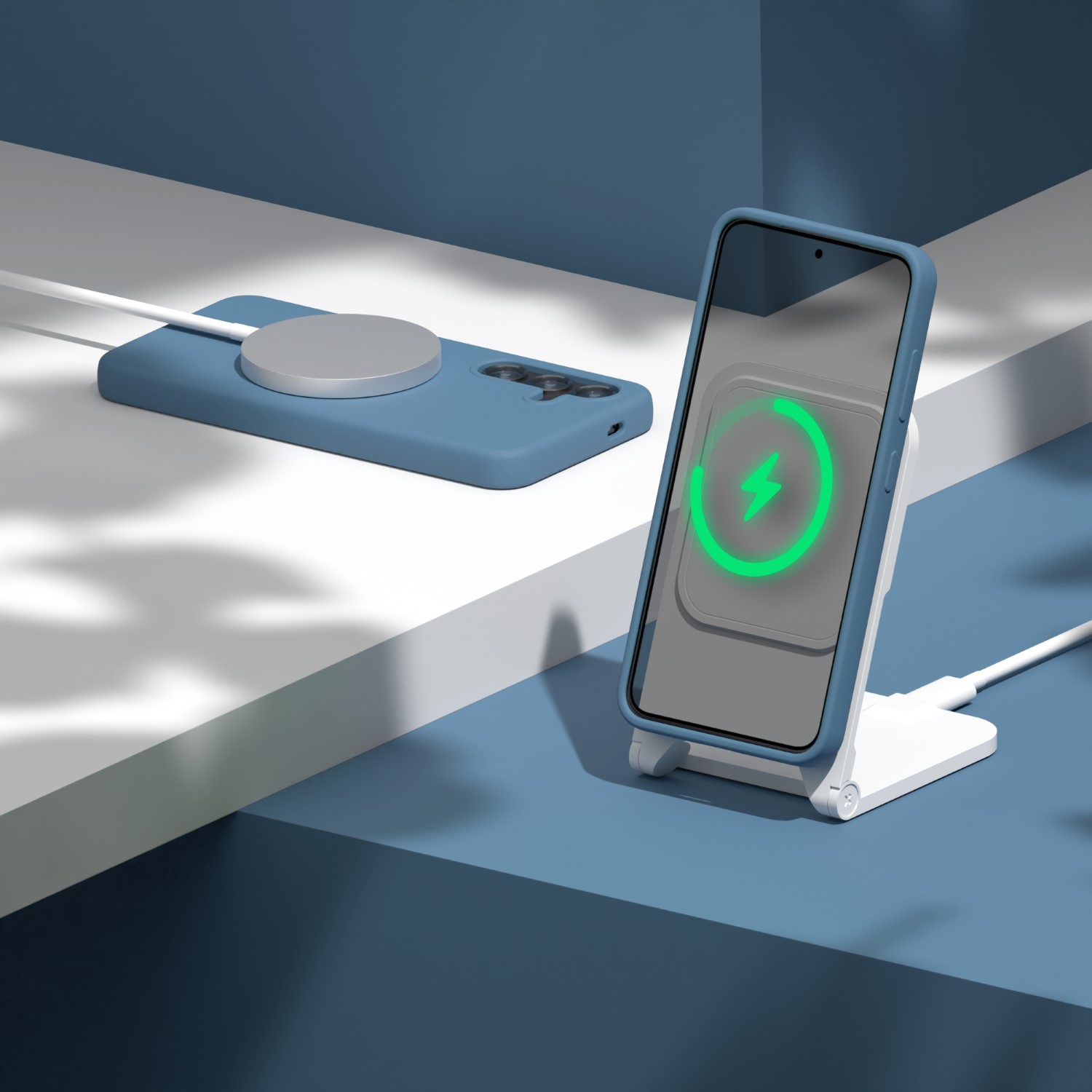 Etteri Silicone Mag case for Samsung Galaxy A57 5G dark blue - Image 5