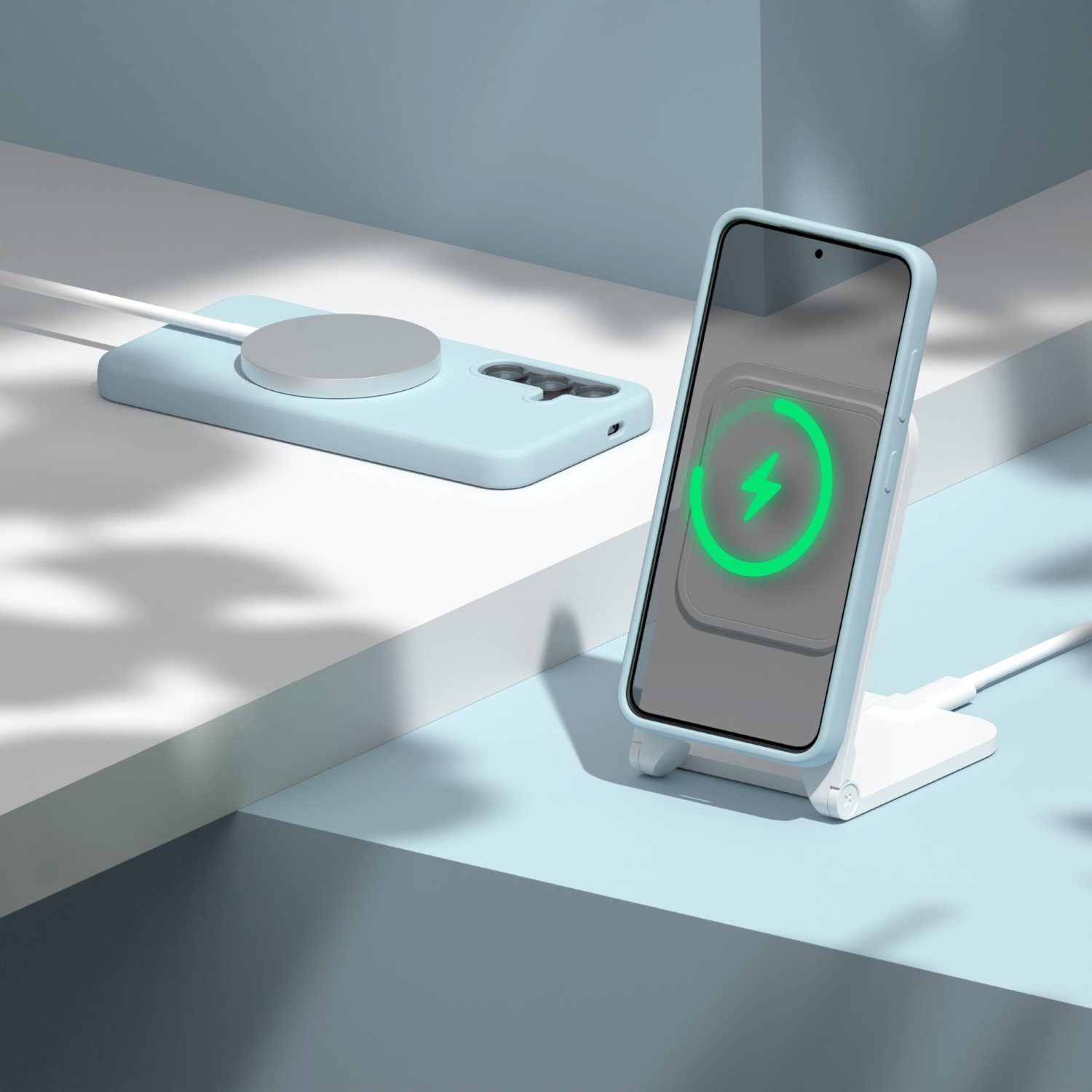 Etteri Silicone Mag case for Samsung Galaxy A57 5G light blue - Image 5