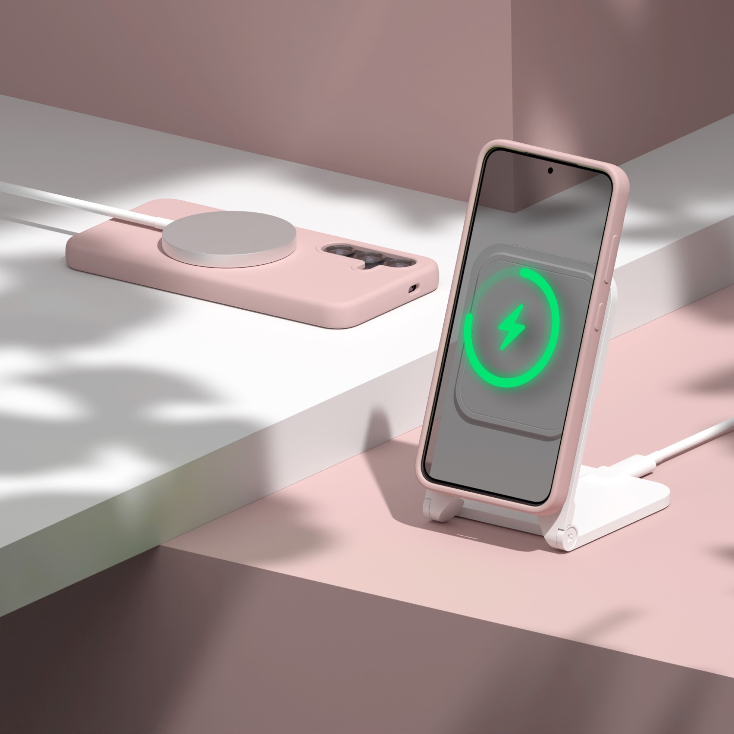 Etteri Silicone Mag case for Samsung Galaxy A37 5G light pink - Image 5