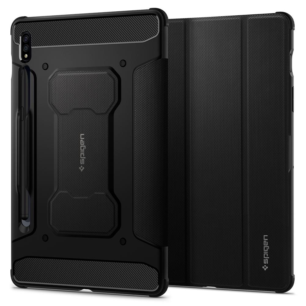 Kaitsekaaned Rugged Armor Pro, Samsung Galaxy Tab S8 / Tab S7, must, Spigen