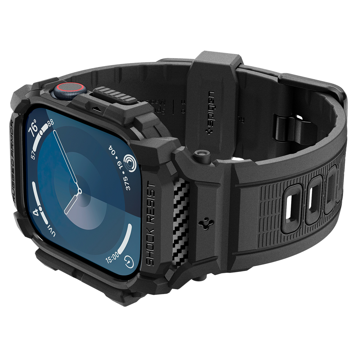 Kaitseümbris kellarihmaga Rugged Armor Pro, Apple Watch Series 11 / 10 (46mm), must, Spigen - Image 13