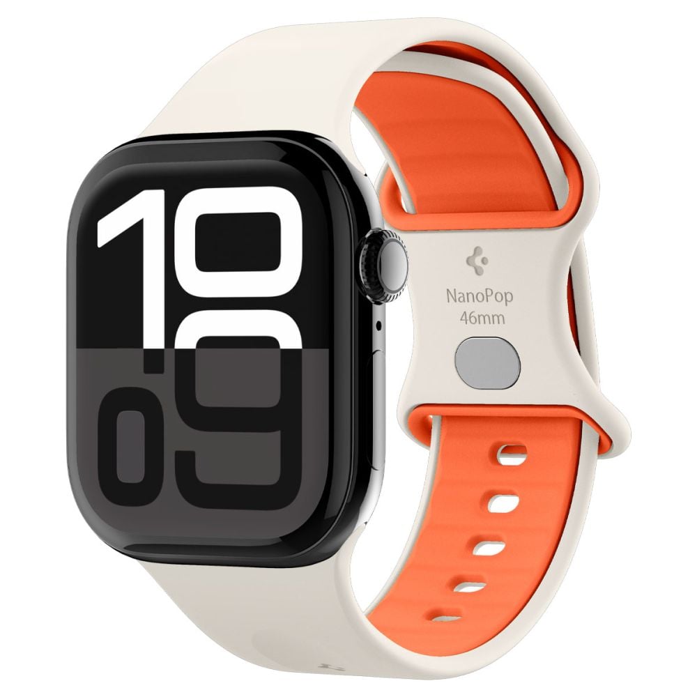 Kellarihm Nano Pop, Apple Watch Ultra 3 / Ultra 2 / Ultra (49 mm) / Series 11 / 10 / 9 / 8 / 7 / 6 / 5 / 4 / SE 3 / SE (2024/2023/2022) / SE (44 / 45 / 46 mm), beež, Spigen