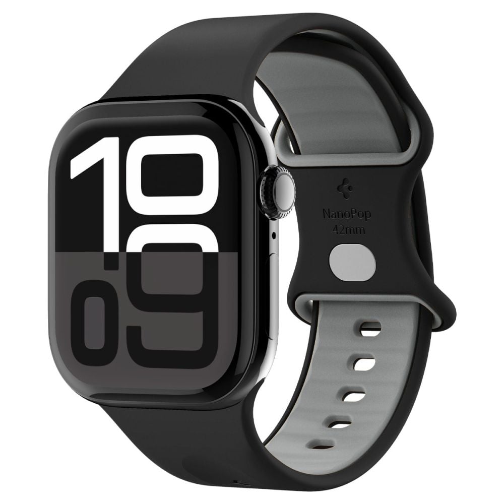 Kellarihm Nano Pop, Apple Watch Series 11 / 10 / 9 / 8 / 7 / 6 / 5 / 4 / SE 3 / SE (2024/2023/2022) / SE (40 / 41 / 42 mm), must, Spigen
