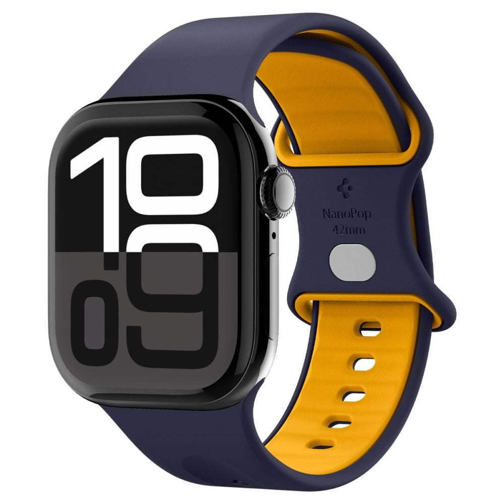 Kellarihm Nano Pop, Apple Watch Series 11 / 10 / 9 / 8 / 7 / 6 / 5 / 4 / SE 3 / SE (2024/2023/2022) / SE (40 / 41 / 42 mm), tumesinine, Spigen