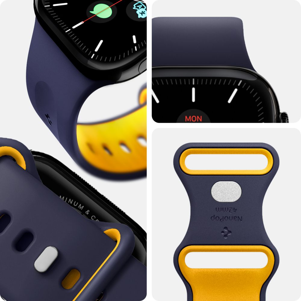 Kellarihm Nano Pop, Apple Watch Series 11 / 10 / 9 / 8 / 7 / 6 / 5 / 4 / SE 3 / SE (2024/2023/2022) / SE (40 / 41 / 42 mm), tumesinine, Spigen - Image 15