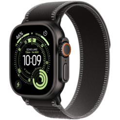 Apple Watch Ultra 3 GPS + Cellular 49mm Black Titanium Case with Black/Charcoal Trail Loop - M/L - (uus)