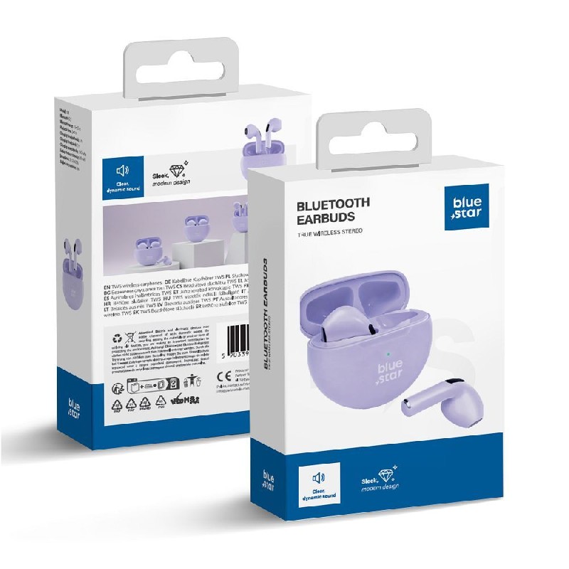 Bluetooth handsfree Blue Star (TX3) TWS violet