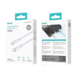 USB cable Bwoo (X282) "USB-C to USB-C" (60W) 2m white