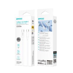 USB cable Bwoo (X329CC) "USB-C to USB-C" (65W) 1m white