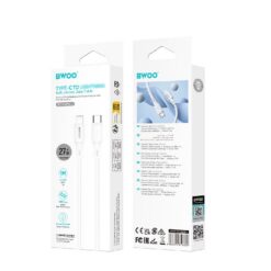 USB cable Bwoo (X329CL) "USB-C (Type-C) to Lightning" (27W) 1m white