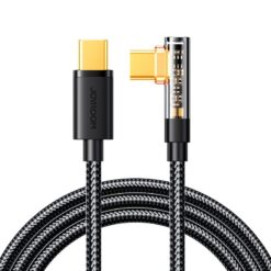 USB cable Joyroom angled (S-CC100A6) "USB-C (Type-C) to USB-C (Type-C)" (100W 1.2m) black