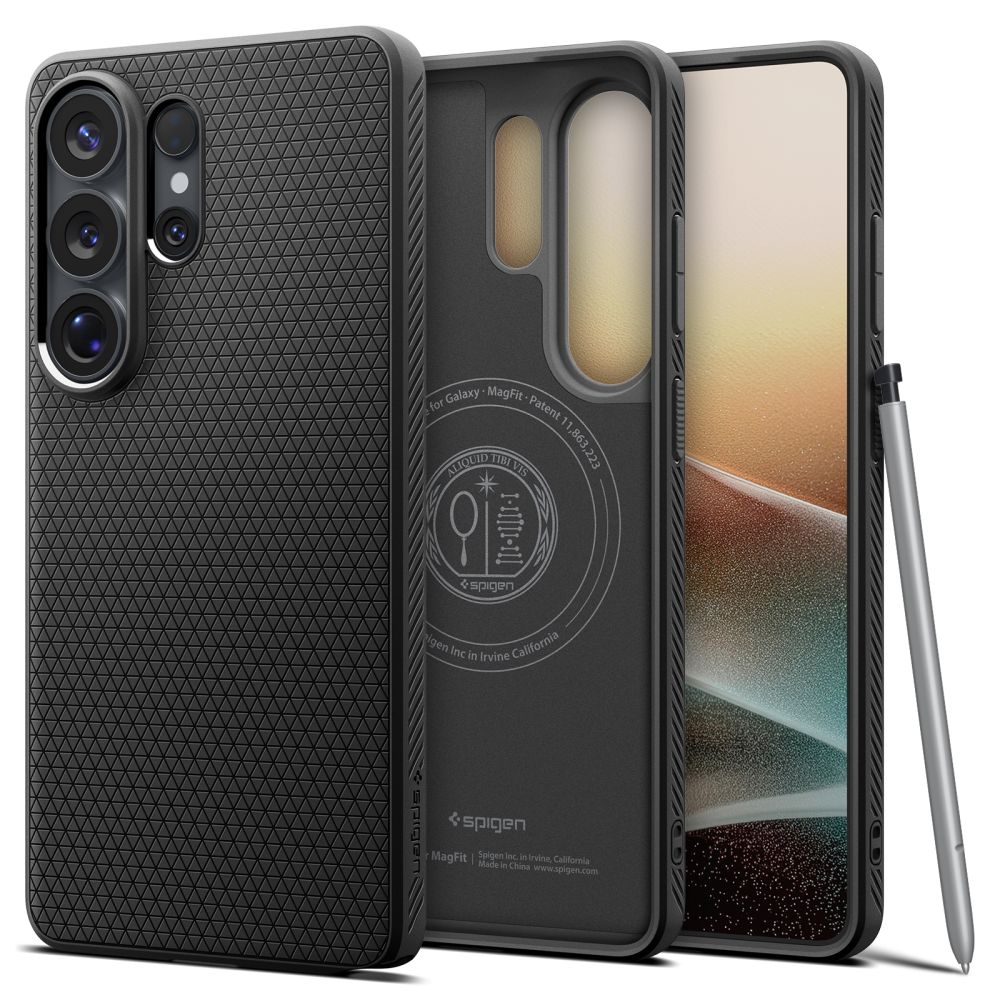 Kaitseümbris Liquid Air (MagFit), Samsung Galaxy S26 Ultra, matt must, Qi2/MagSafe ühilduv, Spigen - Image 2