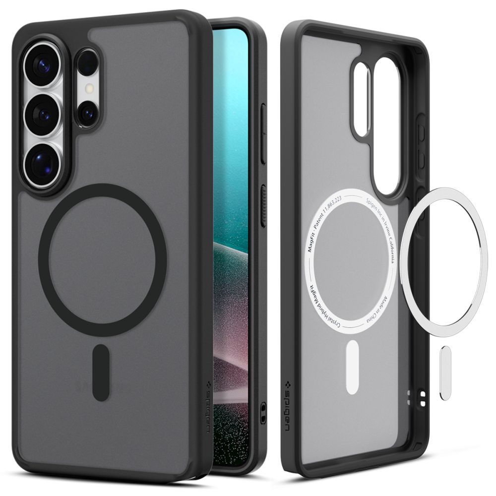 Kaitseümbris Ultra Hybrid (MagFit), Samsung Galaxy S26 Ultra, matt läbipaistev musta äärega, Qi2/MagSafe ühilduv, Spigen - Image 2