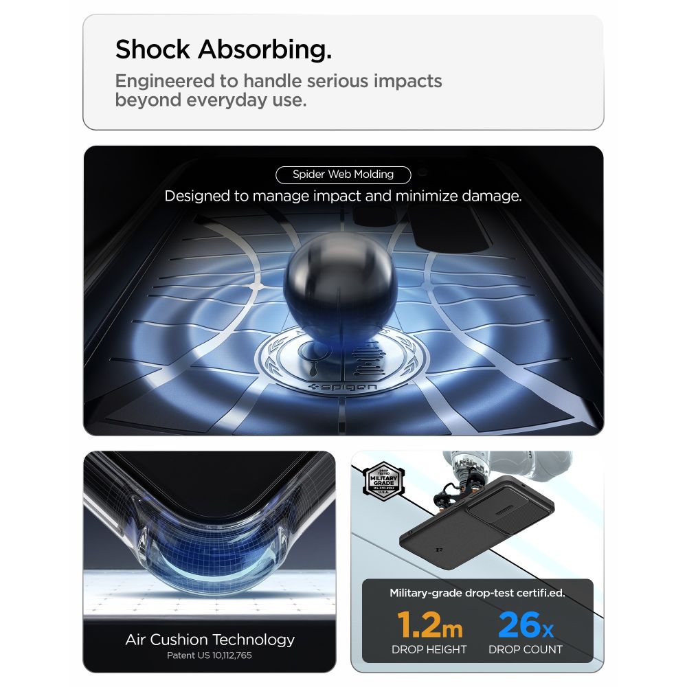 Kaitseümbris kaamera kattega Optik Armor, Samsung Galaxy S26 Ultra, must, Spigen - Image 7