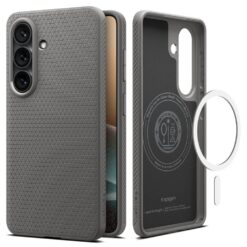 Kaitseümbris Liquid Air (MagFit), Samsung Galaxy S26, graniithall, Qi2/MagSafe ühilduv, Spigen