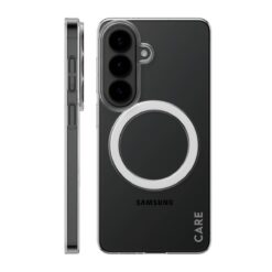 Kaitseümbris SL1M, Samsung Galaxy S26, läbipaistev, üliõhuke, Qi2/MagSafe ühilduv, CARE by PanzerGlass