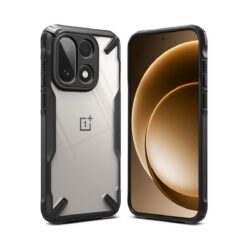 Kaitseümbris Fusion X, OnePlus 15, läbipaistev musta äärega, Ringke