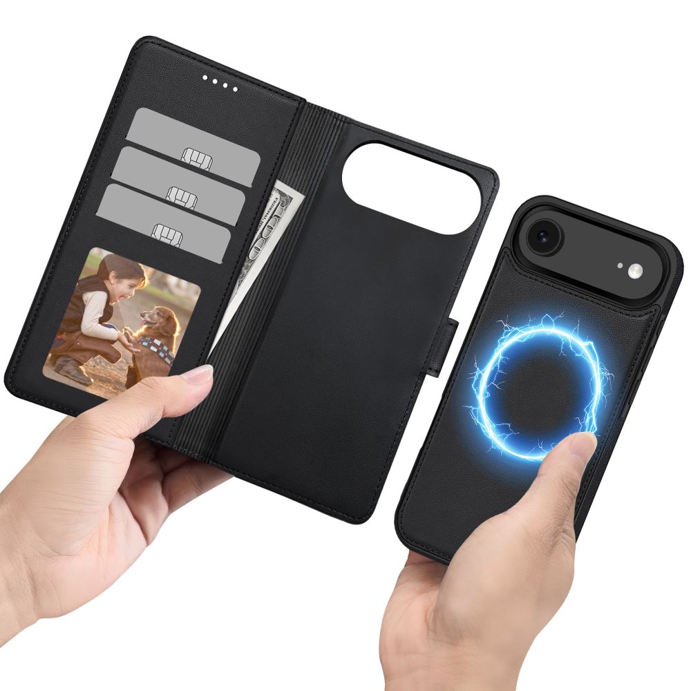 Kaitseümbris kaanega Wallet MagSafe, Apple iPhone Air, must, Tech-Protect - Image 5